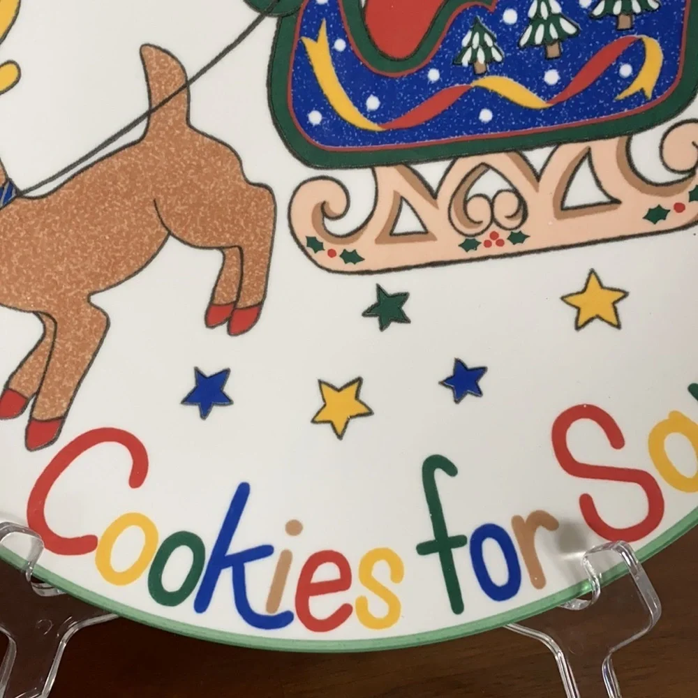 Mikasa  Cookies For Santa Plate Ultra Ceramic FX056